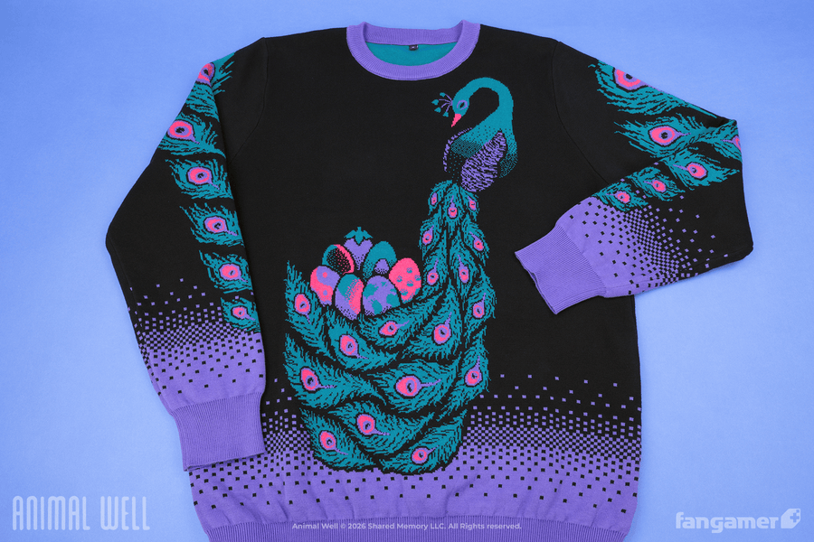 Peacock's Treasure Knit Sweater - Animal Well