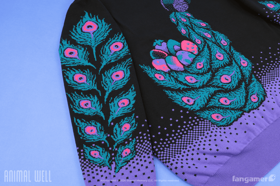 Peacock's Treasure Knit Sweater - Animal Well