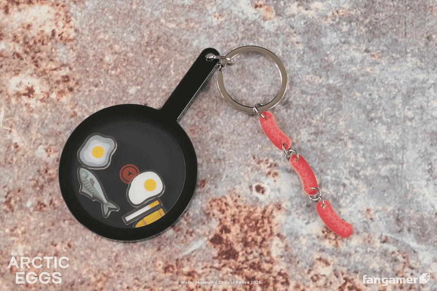 Frying Pan Keychain - Arctic Eggs