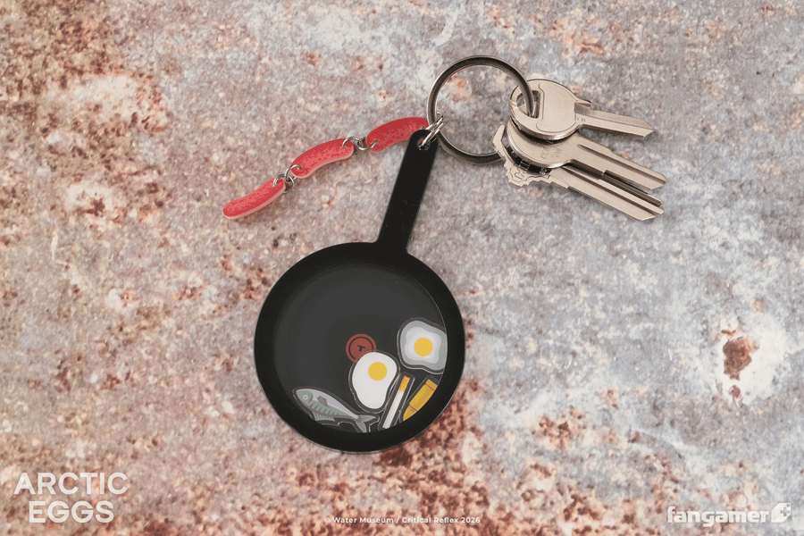 Frying Pan Keychain - Arctic Eggs