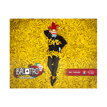 Balatro 2026 Wall Calendar