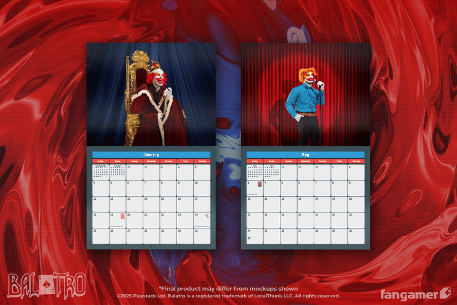 Balatro 2026 Wall Calendar - Balatro