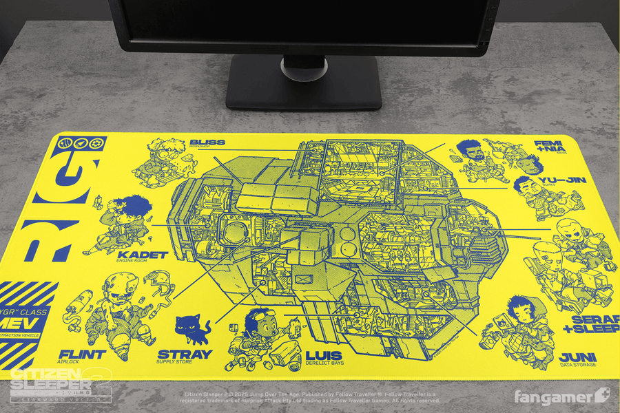 Rig Cross-Section Desk Mat - Citizen Sleeper