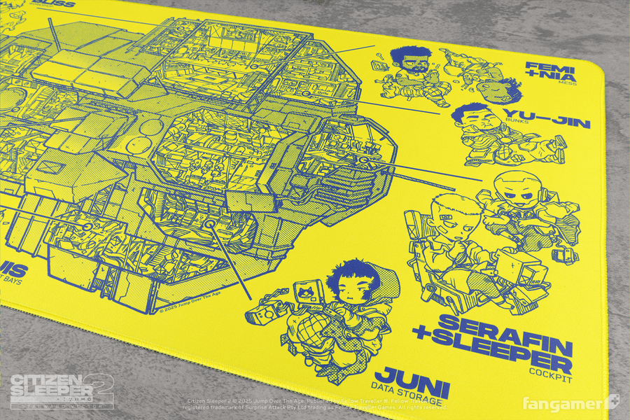 Rig Cross-Section Desk Mat - Citizen Sleeper