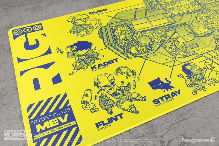 Rig Cross-Section Desk Mat - Citizen Sleeper