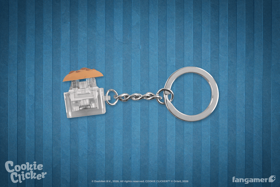 Cookie Clicker Clicker Cookie Keychain - Cookie Clicker