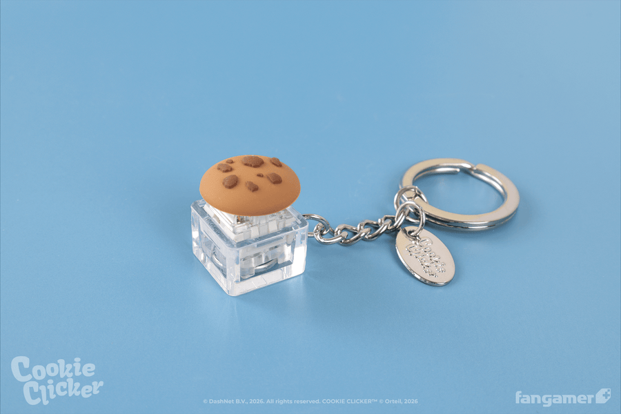 Cookie Clicker Clicker Cookie Keychain - Cookie Clicker
