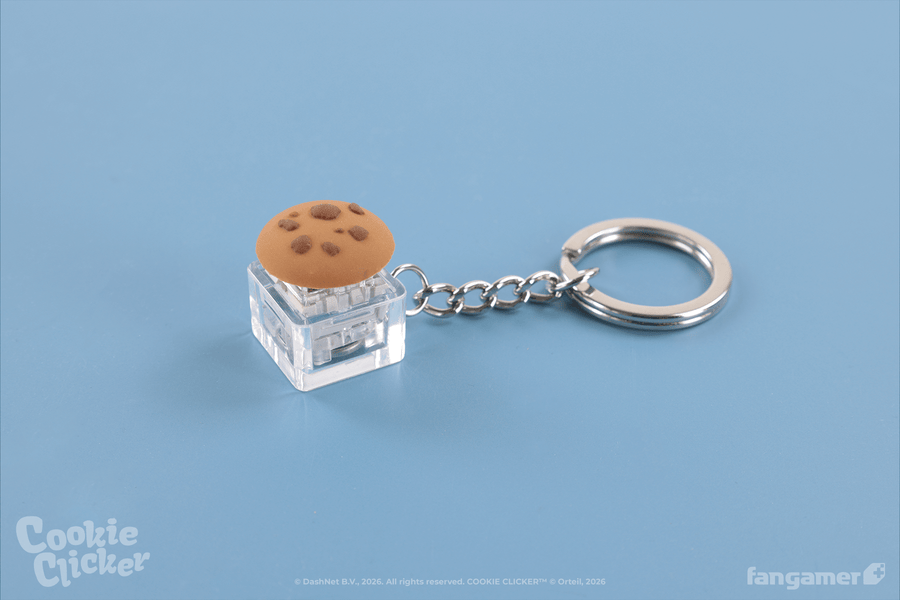 Cookie Clicker Clicker Cookie Keychain - Cookie Clicker