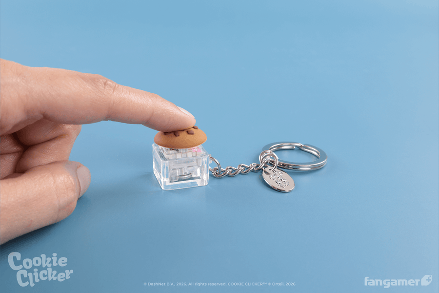 Cookie Clicker Clicker Cookie Keychain - Cookie Clicker
