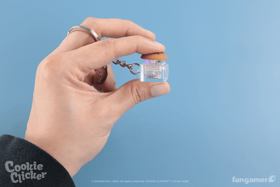 Cookie Clicker Clicker Cookie Keychain - Cookie Clicker