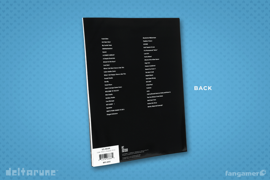 DELTARUNE Chapter 2 Piano Score Book