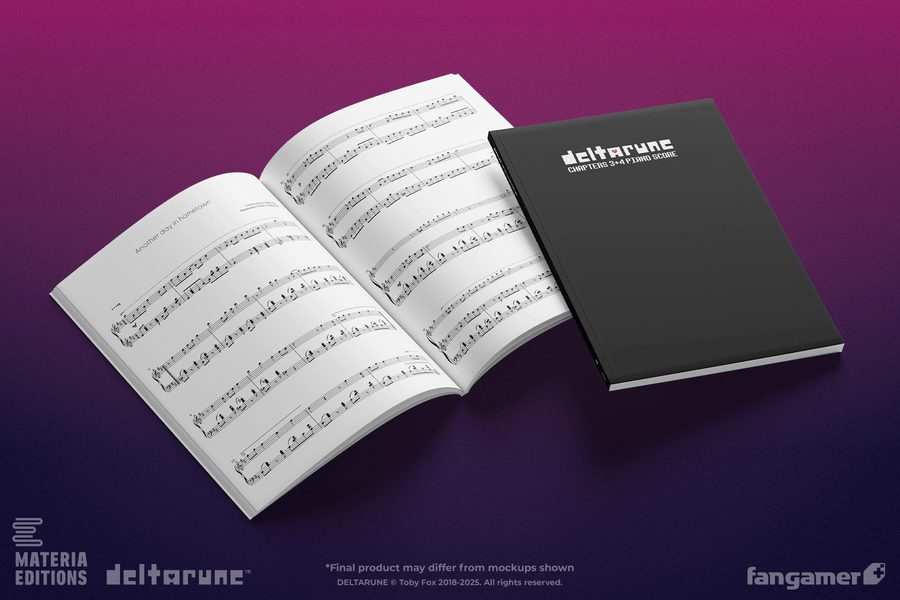 DELTARUNE Chapters 3+4 Piano Score Book - DELTARUNE