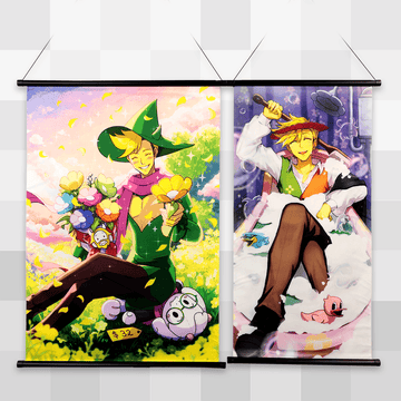 Flowery Bromide Wall Scroll Set