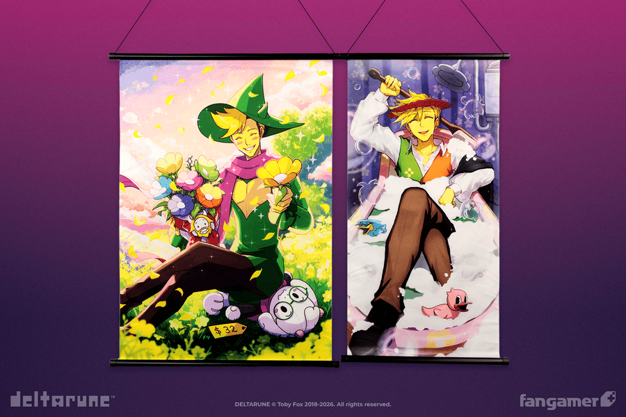 Flowery Bromide Wall Scroll Set - DELTARUNE