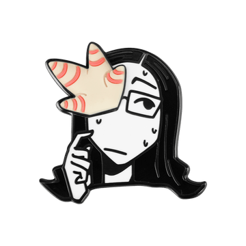 Coral Glasses Pin