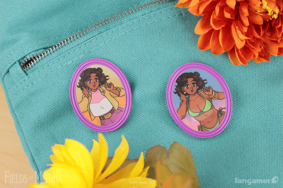 Reina Lenticular Pin - Fields of Mistria