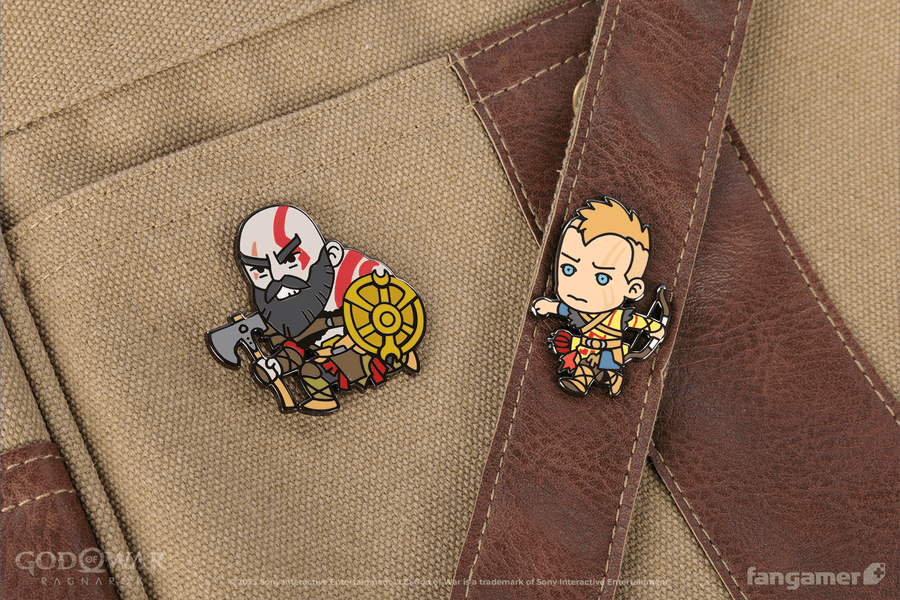 Kratos and Atreus Chibi Pin Set - God of War