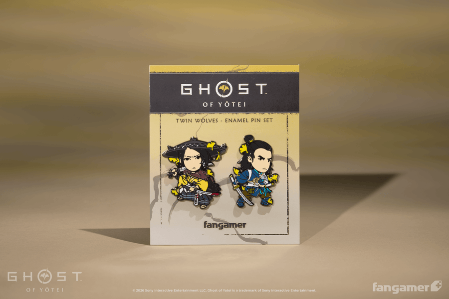 Twin Wolves Pin Set - Ghost of Yōtei