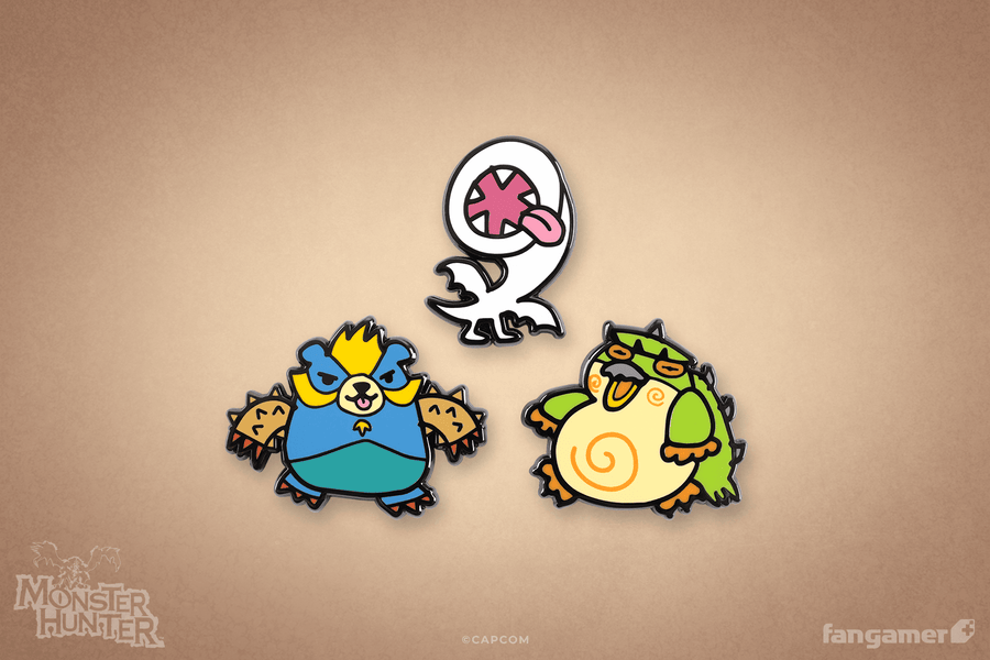 Wonk Monster Enamel Pin Set 2 - Monster Hunter
