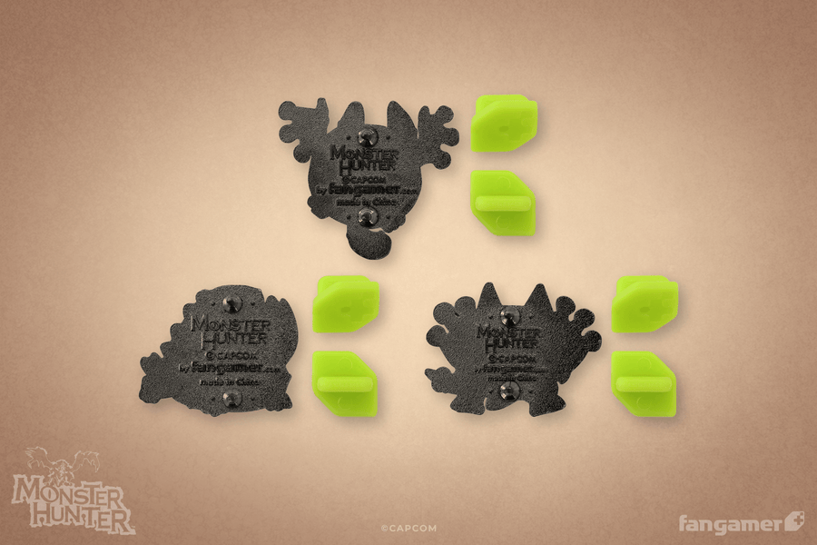 Wonk Monster Enamel Pin Set - Monster Hunter