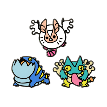 Wonk Monster Enamel Pin Set