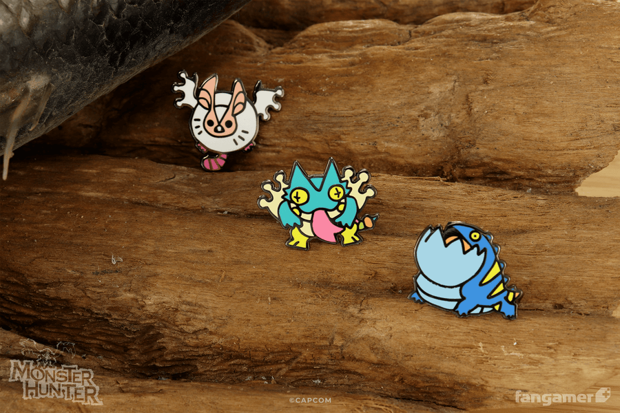 Wonk Monster Enamel Pin Set - Monster Hunter