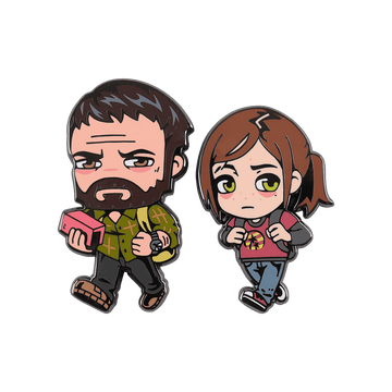 Joel and Ellie Pin Set