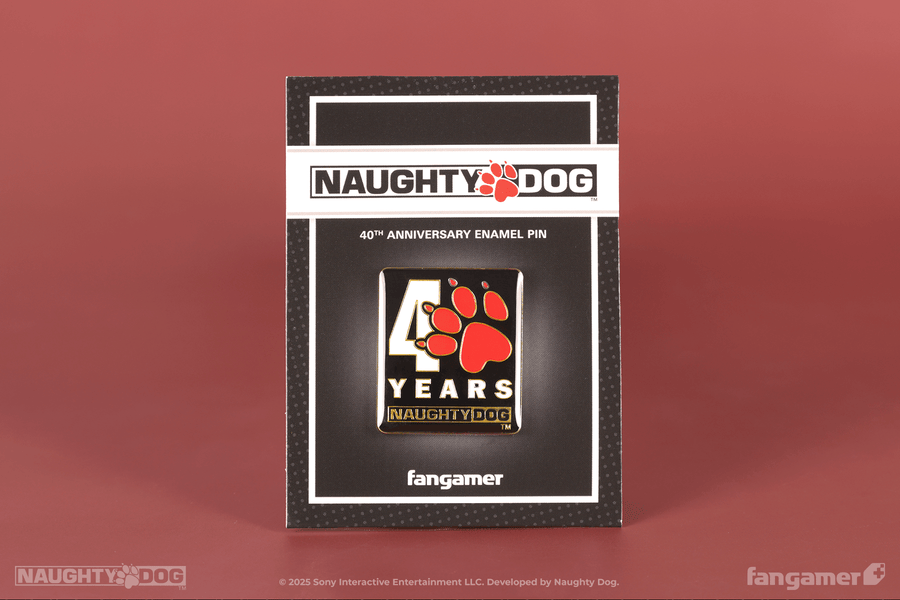 Naughty Dog 40th Anniversary Pin - Naughty Dog