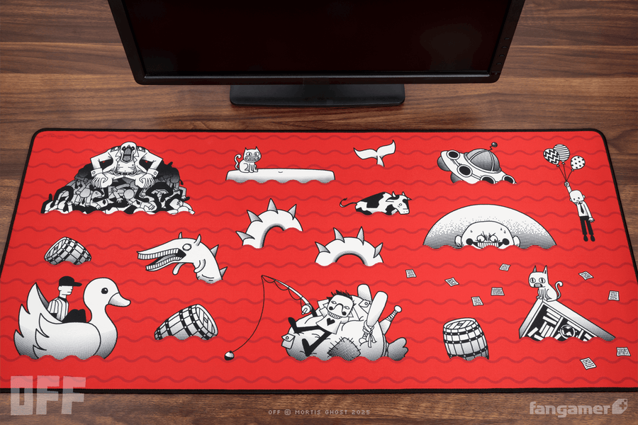 Meat Fountain Desk Mat - OFF
