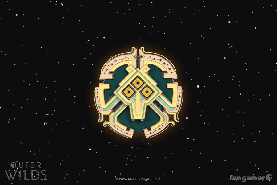 Nomai Mask Pin - Outer Wilds