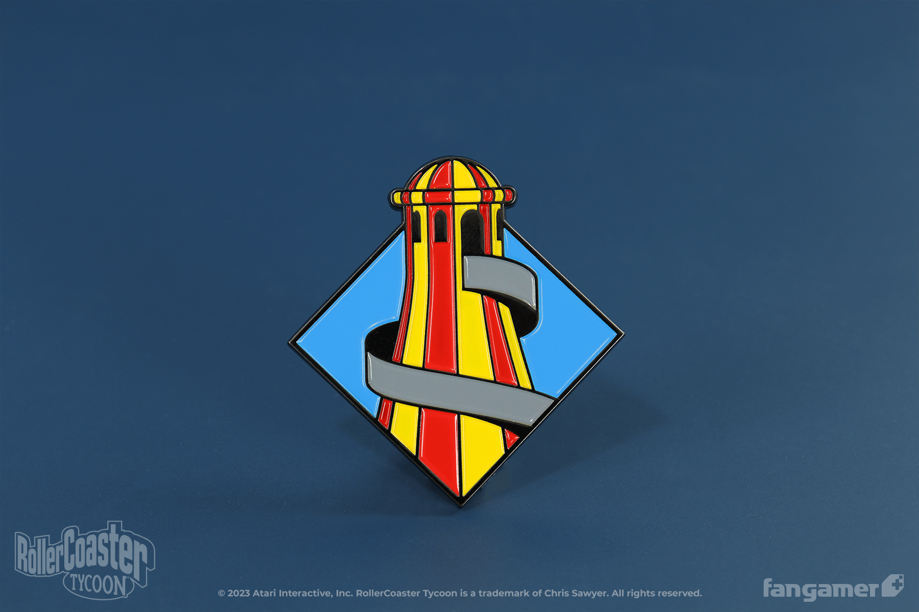 Roller Coaster Ride Pin RollerCoaster Tycoon - Spiral Slide Enamel Pin - Fangamer Europe