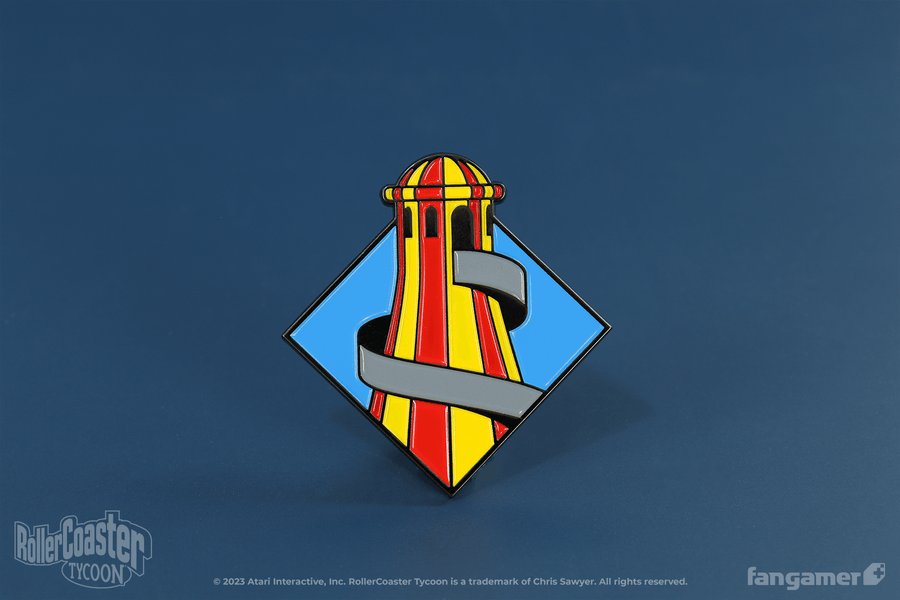 Spiral Slide Enamel Pin - RollerCoaster Tycoon