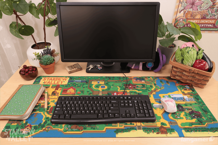 Pelican Town Desk Mat - Stardew Valley
