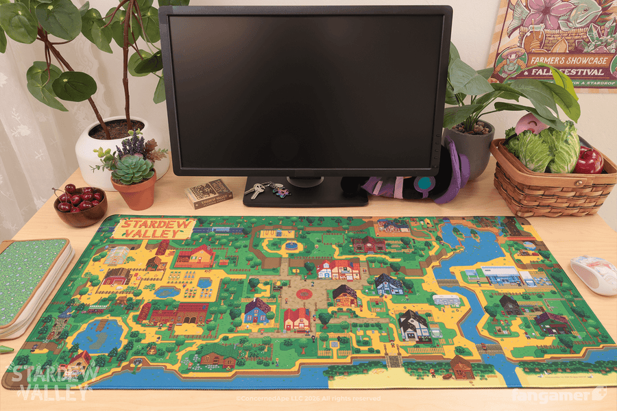 Pelican Town Desk Mat - Stardew Valley