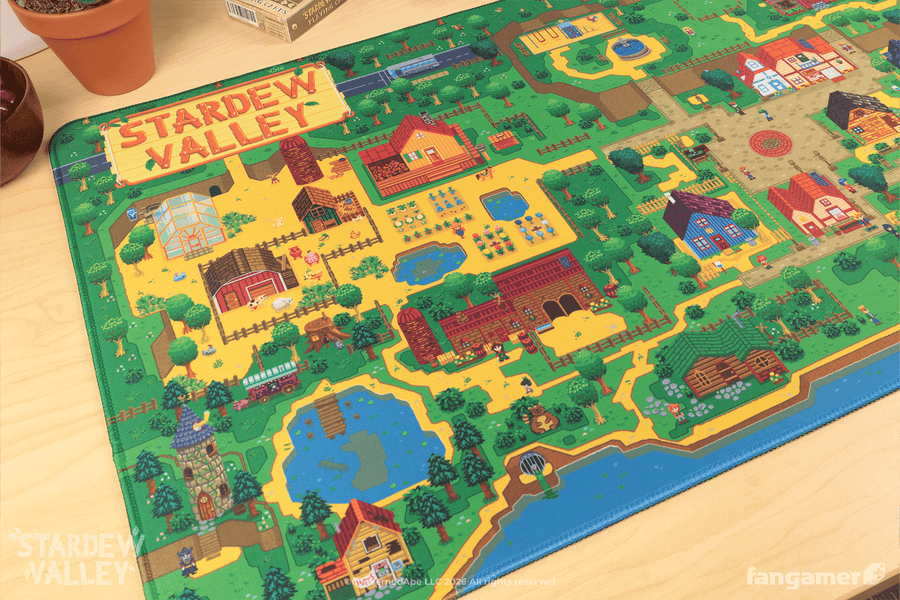 Pelican Town Desk Mat - Stardew Valley