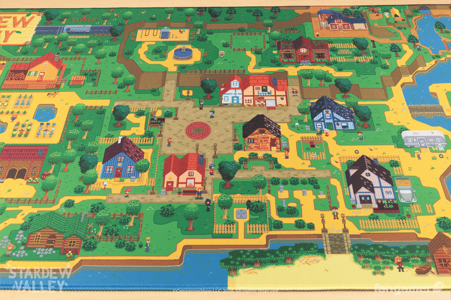 Pelican Town Desk Mat - Stardew Valley