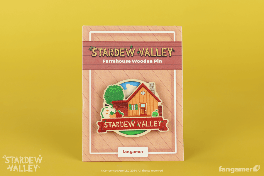 Farmhouse Wooden Pin - Stardew Valley