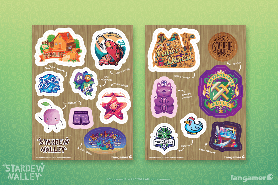 Pelican Town Sticker Sheets - Stardew Valley