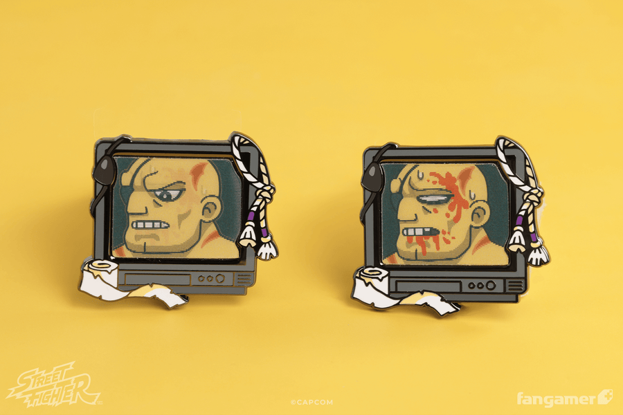 Street Fighter Buddies Lenticular Pin: Sagat - Street Fighter