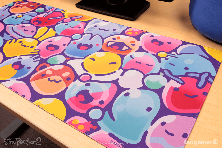 Crowded Corral Desk Mat - Slime Rancher 2