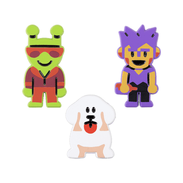 Party House Guests Pin Set