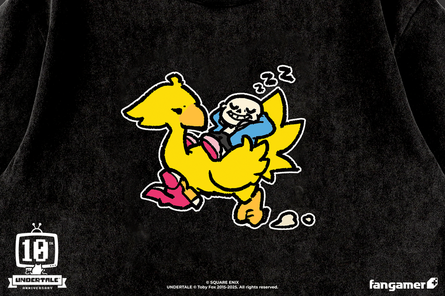 Sans and Chocobo - UNDERTALE x SQUARE ENIX