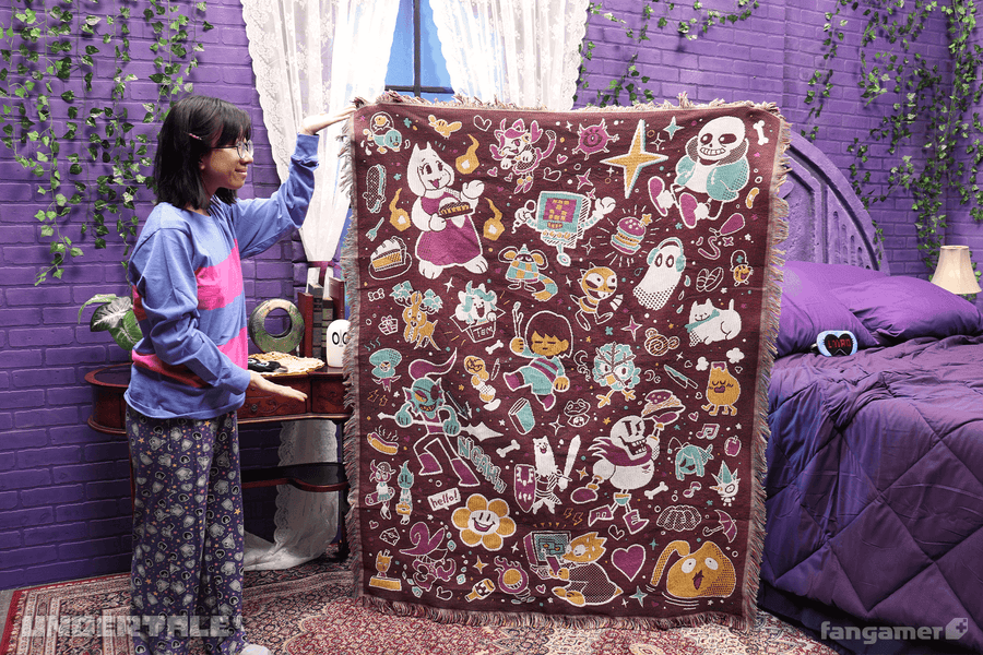 Friends and Foes Throw Blanket - UNDERTALE