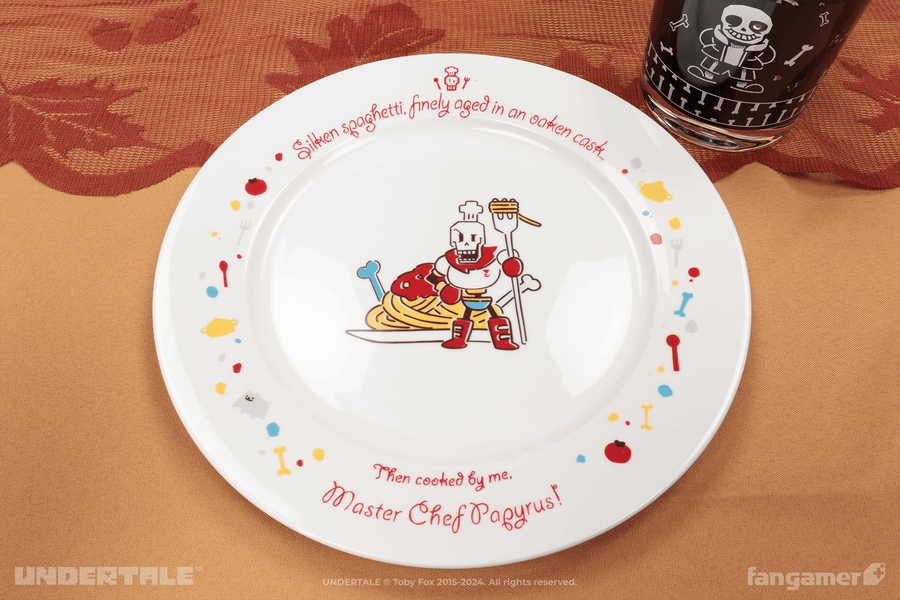 Papyrus Date Commemorative Spaghetti Plate - UNDERTALE