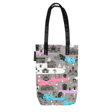 Underground Journey Faux Leather Tote