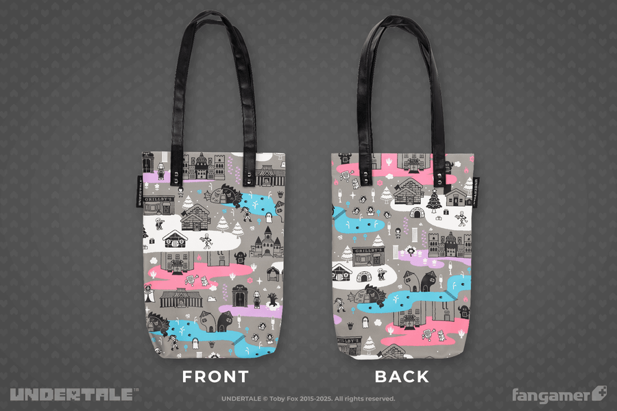  Underground Journey Faux Leather Tote - UNDERTALE