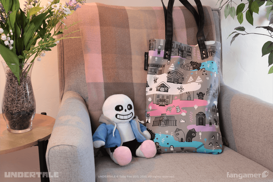  Underground Journey Faux Leather Tote - UNDERTALE