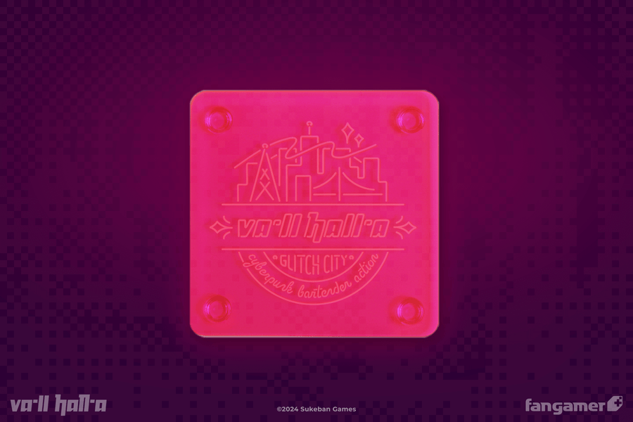 VA-11 HALL-A Pub Glass & Coaster Set