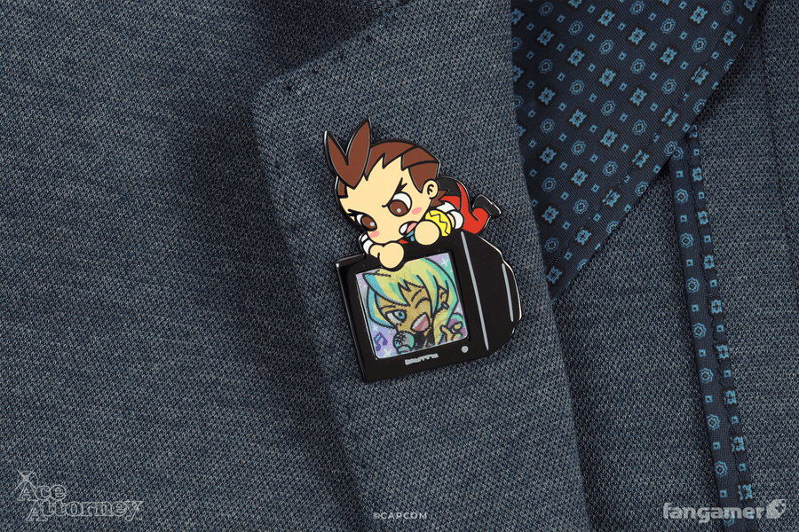 Let's Rock! Lenticular Pin - Ace Attorney