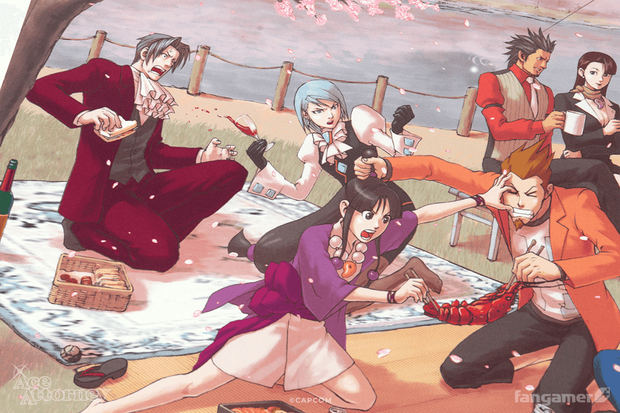 Picnic at Gourd Lake Poster - Ace Attorney
